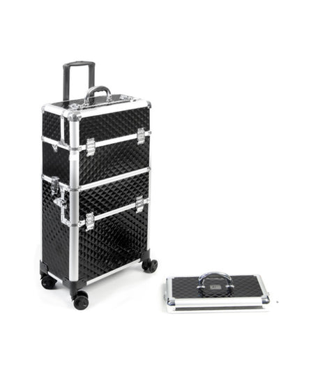 Valise de transport trolley noire Bi-Caz Rolly