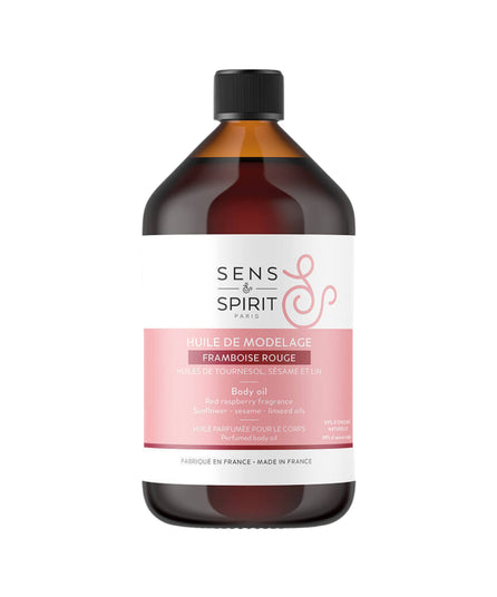 Huile de modelage parfumée Framboisier 500 ml - Sens&Spirit