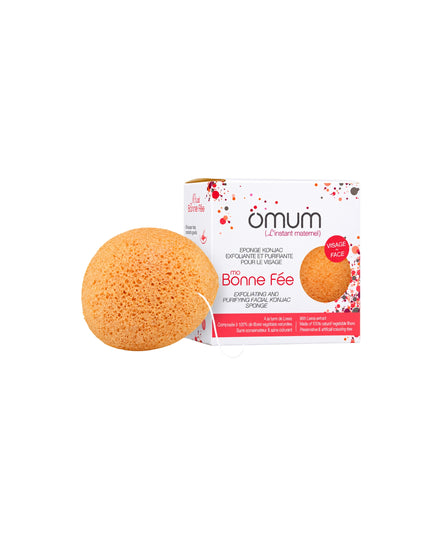 Eponge konjac exfoliante purifiante visage Ma Bonne Fée - Omum