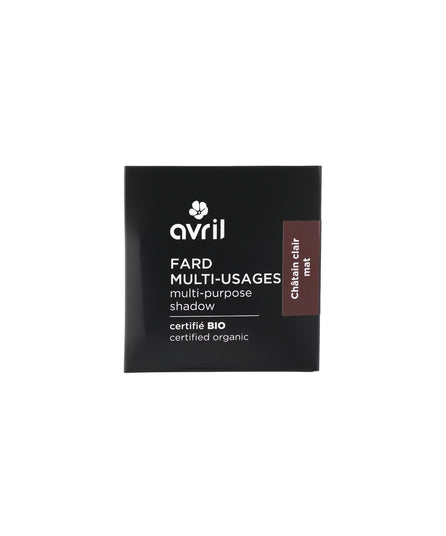 Fard à Paupières et Sourcils Châtain Clair Mat bio - Avril