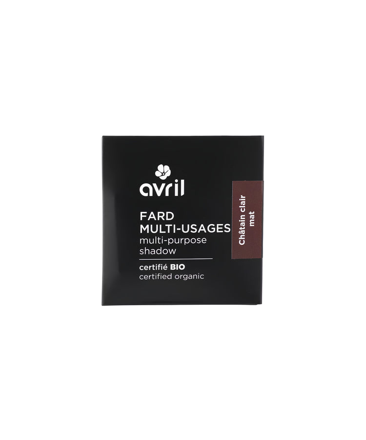 Fard à Paupières et Sourcils Châtain Clair Mat bio - Avril