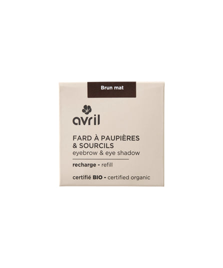 Fard à Paupières et Sourcils Brun Mat bio - Avril