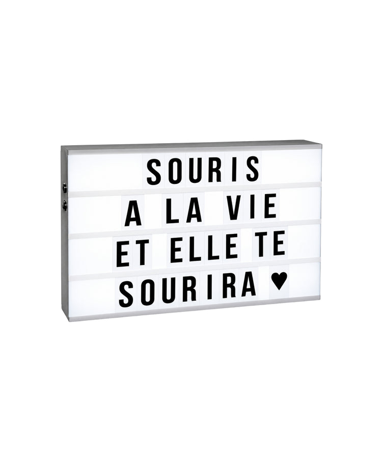 Boîte lumineuse à message LED