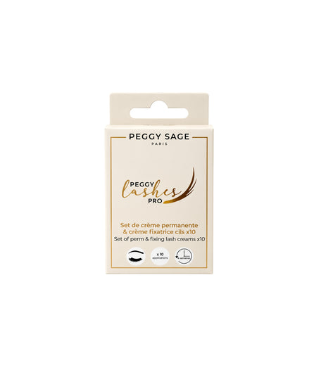 Set Crème Permanente et Crème Fixatrice Cils x 10 - Peggy Sage