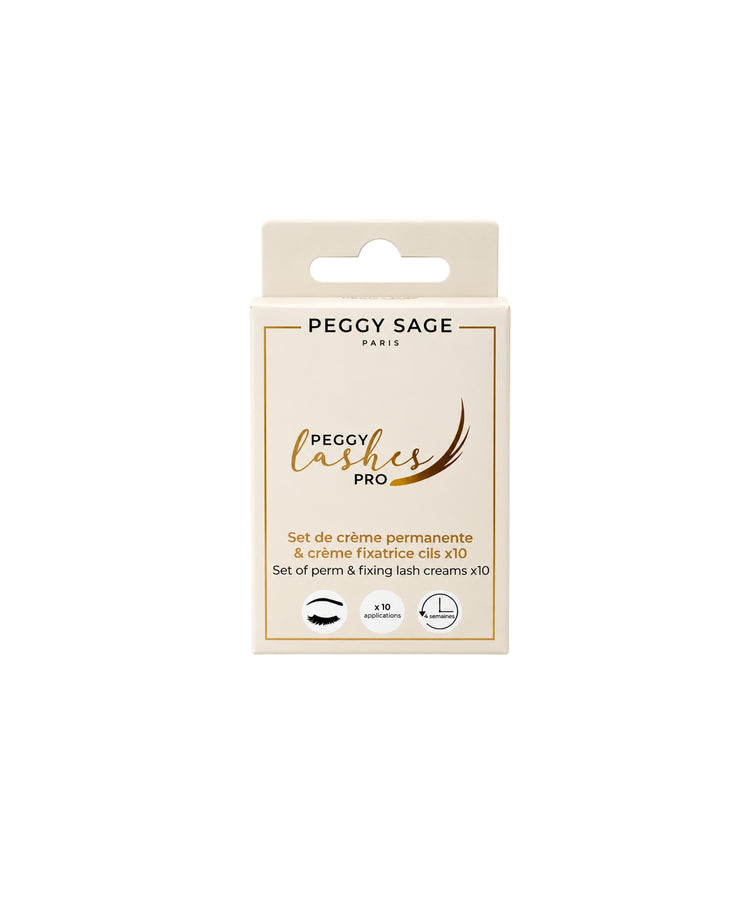 Set Crème Permanente et Crème Fixatrice Cils x 10 - Peggy Sage
