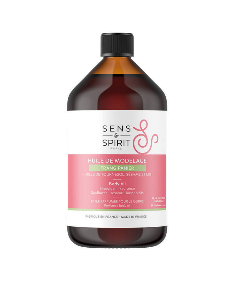 Huile de modelage parfumée Frangipanier 500 ml - Sens&Spirit