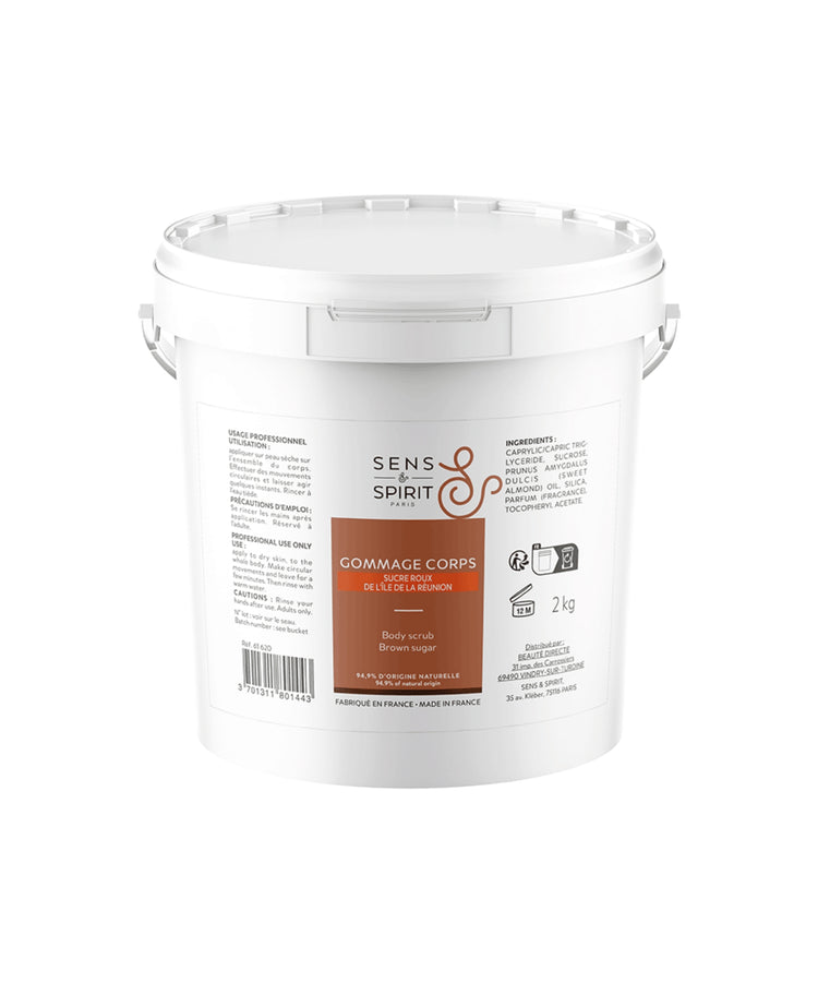 Gommage corps - Sucre roux 2 kg - Sens&Spirit