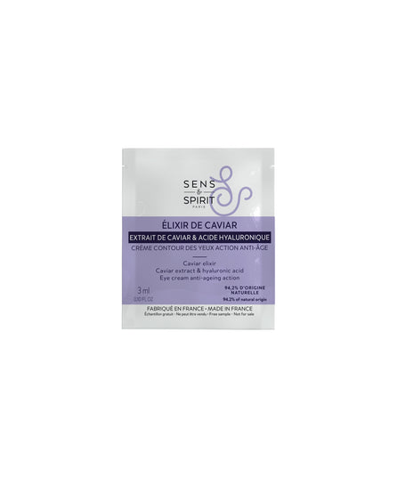 Echantillons crème contour yeux anti-âge 3ml x 25 - Sens&Spirit