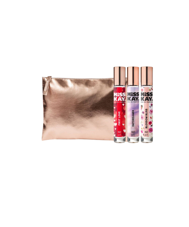 Coffret Noël trousse & parfum 3 x 25 ml - Miss Kay