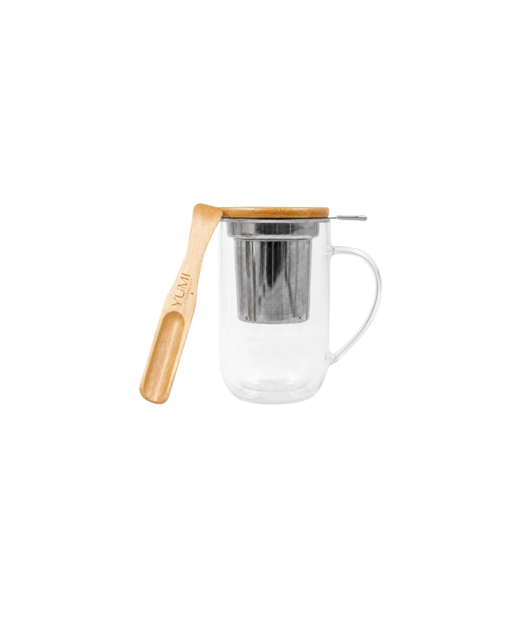 Tasse double paroi infuseur & cuillère - Yumi Beauty