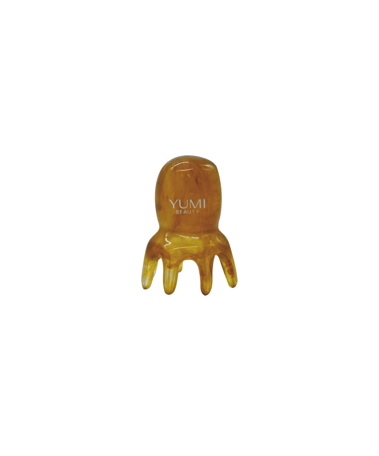 Brosse de Massage Capillaire Gua Sha Forme Poulpe - Yumi Haircare