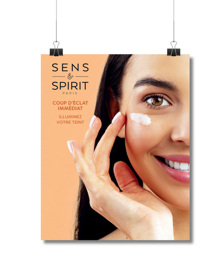 Poster 'Eclat Immédiat' visage format A2 - Sens&Spirit