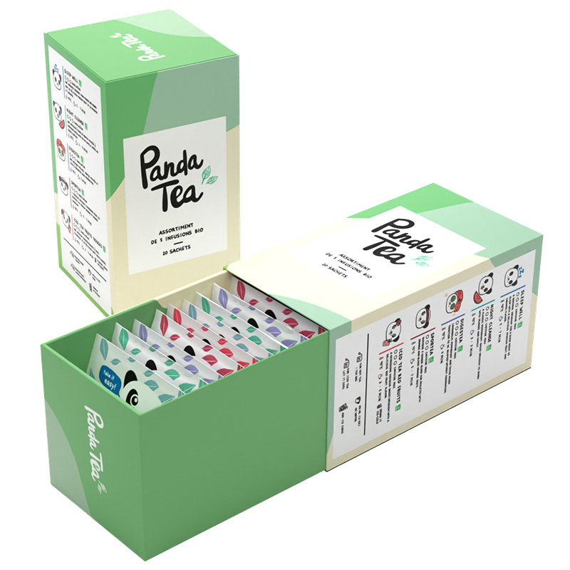 Coffret 5 infusions bio - Panda Tea - Boutique de Noël